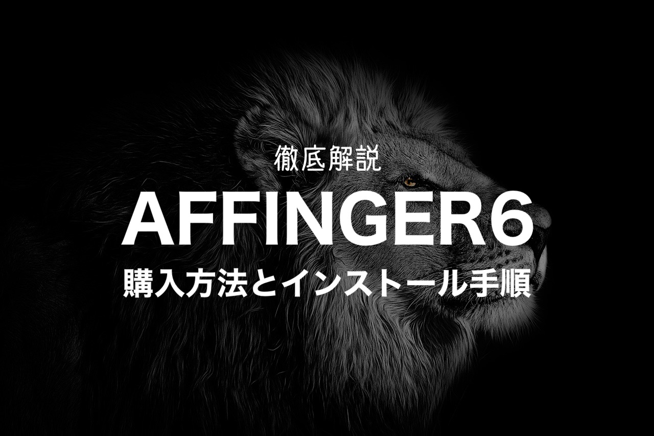 AFFINGER6の購入方法とインストール手順を初心者向けに解説
